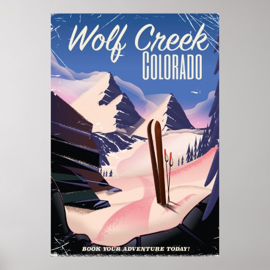 Wolf Creek Colorado Ski-poster Poster (Voorkant)