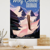 Wolf Creek Colorado Ski-poster Poster (Keuken)