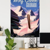Wolf Creek Colorado Ski-poster Poster (Thuiskantoor)