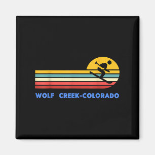 Wolf Creek Colorado Skiën Skiloper Ski Retro Zonso Magneet