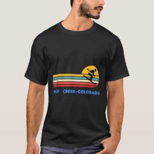 Wolf Creek Colorado Skien Skiloper Ski Retro Zonso T-shirt