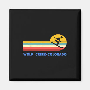 Wolf Creek Colorado Skisport Skiër Ski Retro Zonso Magneet