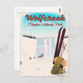 Wolf Creek National Park Travel poster. Briefkaart (Voorkant / Achterkant)