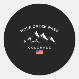 Wolf Creek P Colorado Rocky Mountains Ski Resort S Ronde Sticker