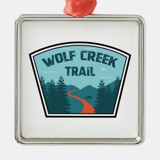 Wolf Creek Trail Dayton Ohio Metalen Ornament (Voorkant)
