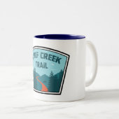 Wolf Creek Trail Dayton Ohio Tweekleurige Koffiemok (Voorkant rechts)