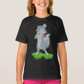 Wolf Cricket bat T-shirt (Voorkant)