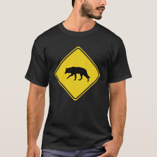 Wolf Crossing Sign Xing Wolves T-shirt