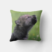 Wolf Cub Howling Kussen (Achterkant)