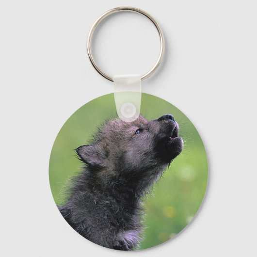 Wolf Cub Howling Sleutelhanger (Voorkant)
