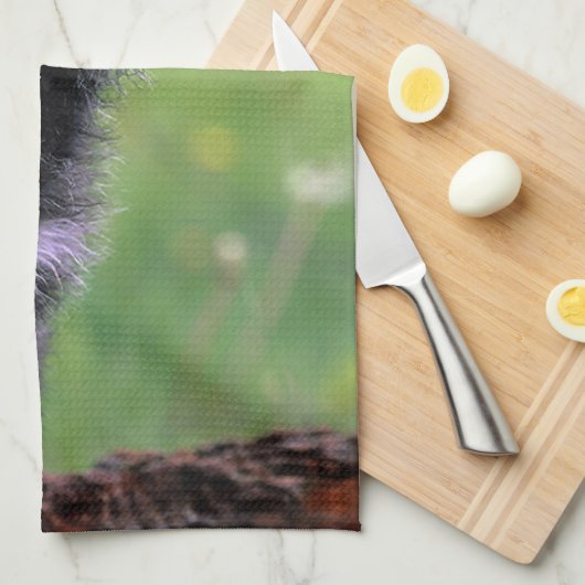 Wolf Cub Howling Theedoek (Quarter Fold)