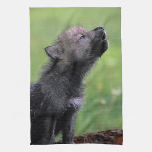 Wolf Cub Howling Theedoek