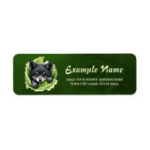 Wolf cub in the green etiket (Voorkant)