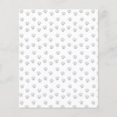 Wolf cub wild een verjaardagsfeestje bedankje (Achterkant)