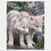 WOLF CUBS FLEECE DEKEN (Voorkant)