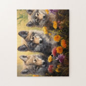 Wolf Cubs Legpuzzel (Verticaal)