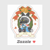 wolf Custom-Cut Vinyl Sticker (Vel)