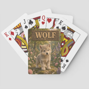 Wolf Cute Baby Verhaalboek Nursery Dier Pokerkaarten