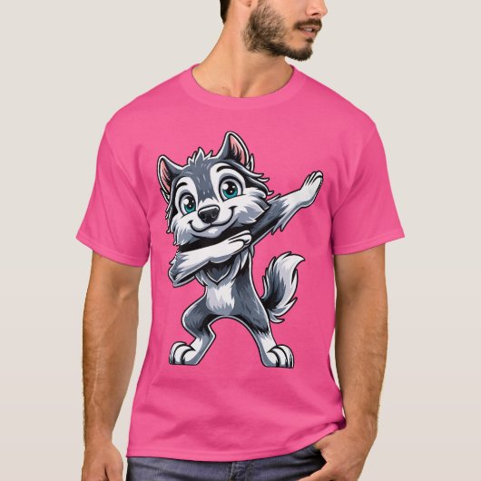 Wolf Dabbing Wolves T-shirt (Voorkant)