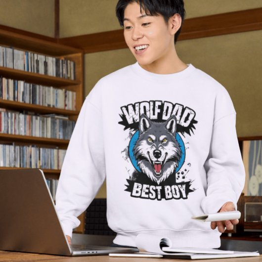 Wolf Dad Beste Jongen Sweatshirt – Fierce & Stijlv