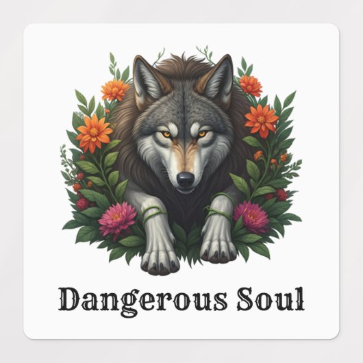 Wolf Dangerous Soul Labels (Design 2)