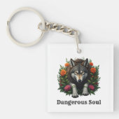Wolf Dangerous Soul Sleutelhanger (Voorkant)