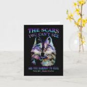 Wolf de auto's die je niet ziet zijn het moeilijks kaart (Gele Bloem)