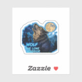 Wolf De Eenzame Krijger  Sticker (Vel)