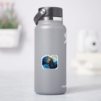 Wolf De Eenzame Krijger Sticker