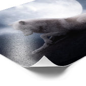 Wolf de koning van de wilde natuur foto afdruk (Hoek)