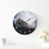 Wolf de koning van de wilde natuur grote klok (Huis)