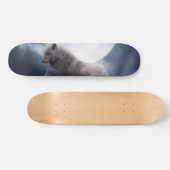 Wolf de koning van de wilde natuur persoonlijk skateboard (Horizontaal)
