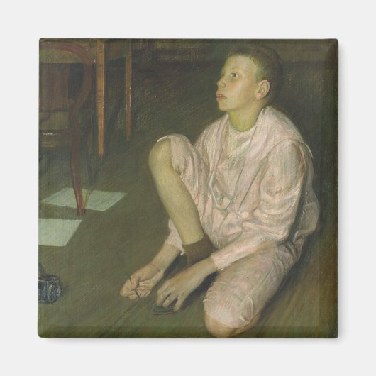 Wolf, de zoon van de kunstenaar, 1900 magneet (Voorkant)