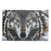 Wolf decor Inspirerend portret Kussensloop (Achterkant-Links)