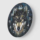 Wolf Decorative Wall Clock Grote Klok (Hoek)