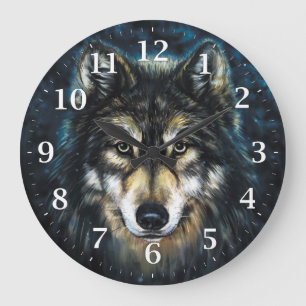 Wolf Decorative Wall klok