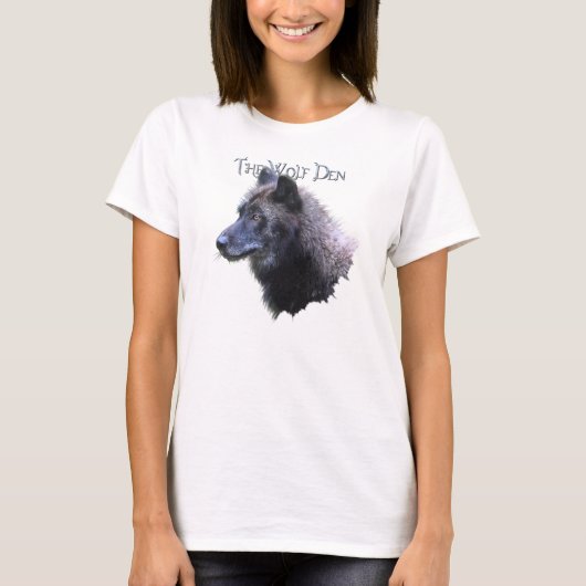 Wolf Den Grey Wolf Head Wildlife T-shirt (Voorkant)