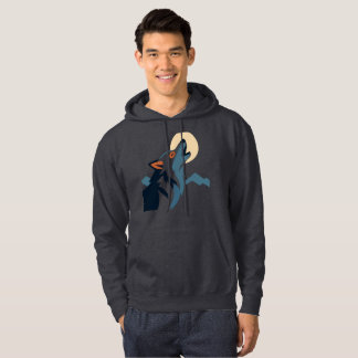Wolf die naar de Maan huilt Hoodie – Laat de Alph