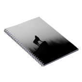 Wolf die op de maan huilt notitieboek (Rechterzijde)