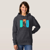 Wolf Dier Silhouet Buiten Natuur Hoodie (Voorkant volledig)