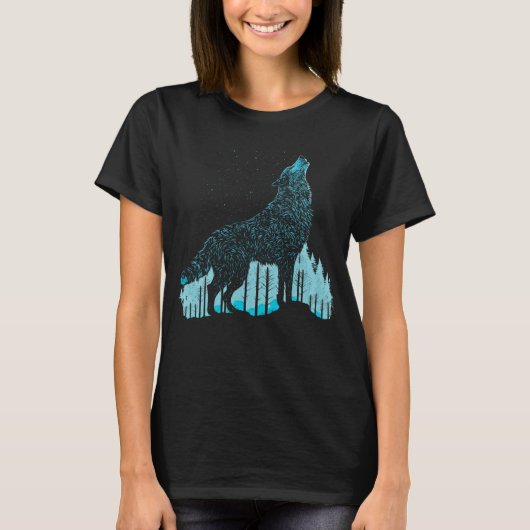 Wolf Dier voor Wolf Canis lupus wolfdog 2 T-shirt (Voorkant)