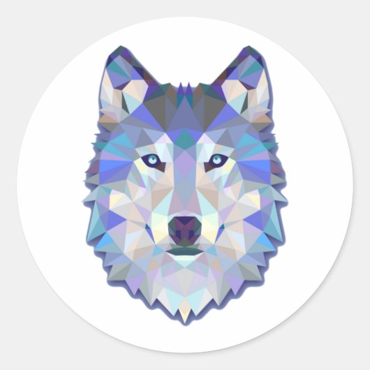 Wolf Dieren Beste Cadeau Ronde Sticker (Voorkant)