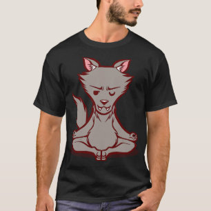 Wolf Dieren Meditatie Zen Boeddhisme T-shirt