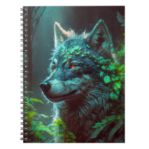 Wolf Dierenportret Schilderij Wildlife Outdoors Notitieboek