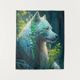 Wolf Dierenportret Schilderij Wildlife Outdoors Wandkleed