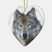 Wolf dierentuin keramisch ornament (Links)