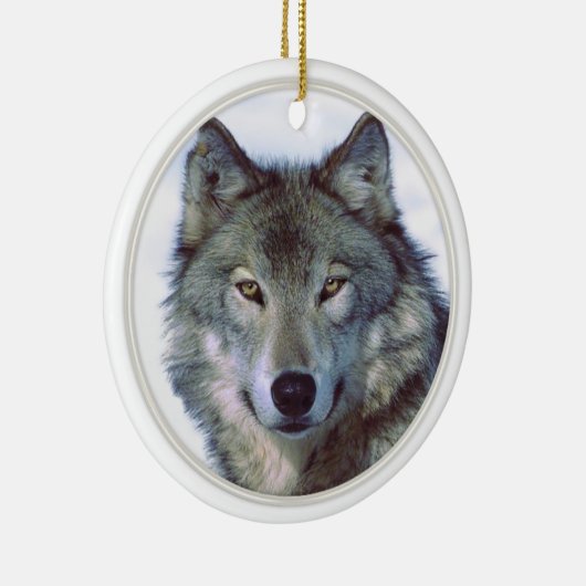 Wolf dierentuin keramisch ornament (Rechts)