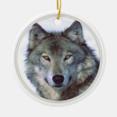 Wolf dierentuin keramisch ornament (Voorkant)