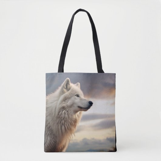 Wolf Dierlijke Natuur Majestueuze Wildernis Tote Bag (Voorkant)