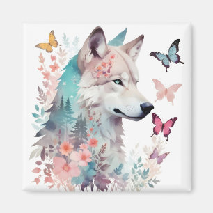 Wolf Dierlijke Natuur Milieu Decor Art Magneet